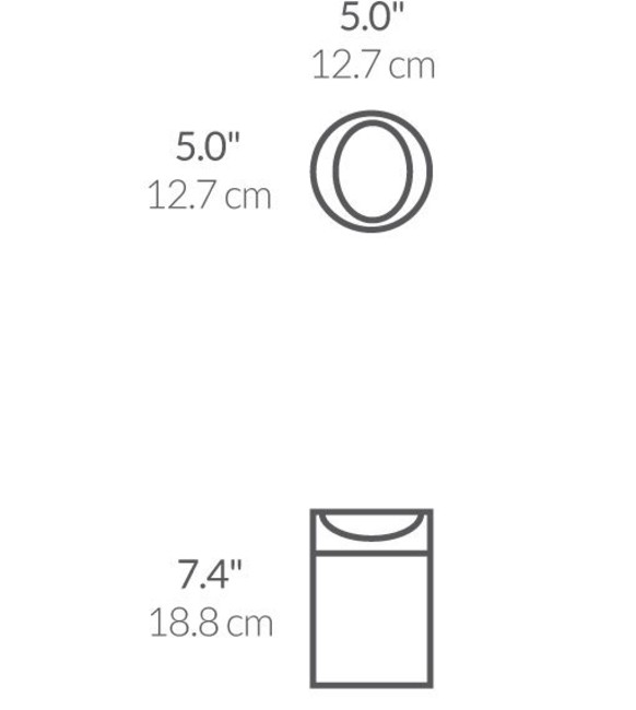 Кошче за боклук, 1,5 л, неръждаема стомана - марка "simplehuman".
