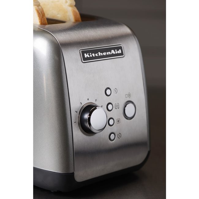 Тостер KitchenAid, 1100W, 2 отделения, Контурно сив