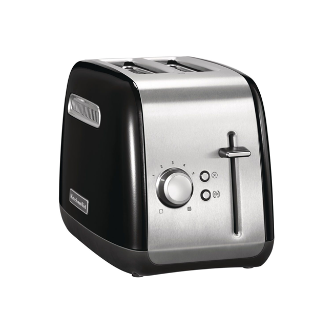 Тостер с 2 слота и 5 степени на препичане, 1100W, Onyx Black - KitchenAid