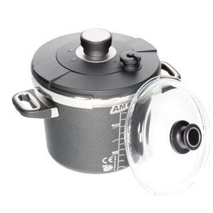 Тенджера под налягане, алуминий, 24 см/7 L, индукция - AMT Гастрогъс