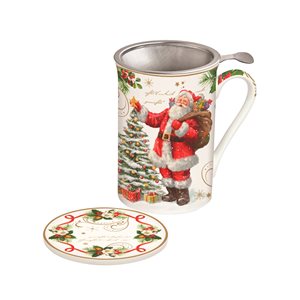 Чаша с капак и инфузер, 300 мл, "Magic Christmas" - Nuova R2S