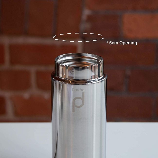 "DrinkPod" термоизолираща бутилка, изработена от неръждаема стомана, 300 мл, <<Mirror>> - Grunwerg