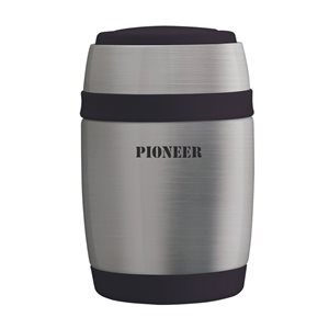 Топлоизолационна чаша "Пионер" с чаена лъжичка, за супа, 580 мл, неръждаема стомана - Grunwerg