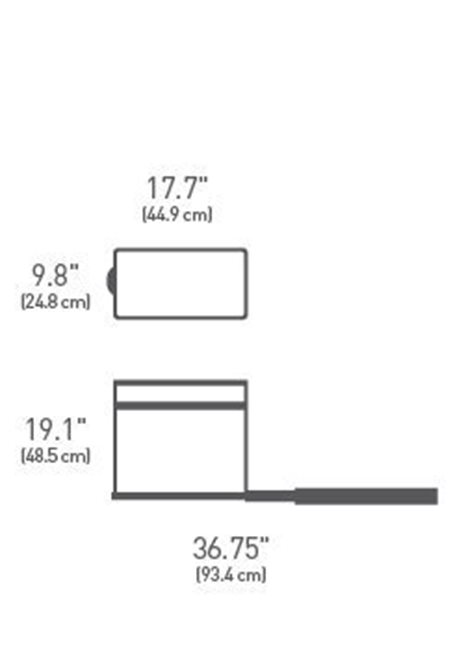 Прибиращ се кош за боклук, 30 L - марка "simplehuman".