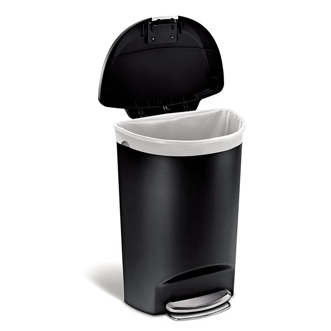 Кошче за боклук с педал, 50 л, пластмаса - марка "simplehuman".