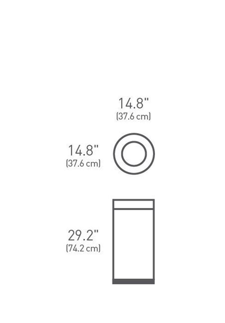 Кошче за боклук, 55 L, неръждаема стомана - марка "simplehuman".