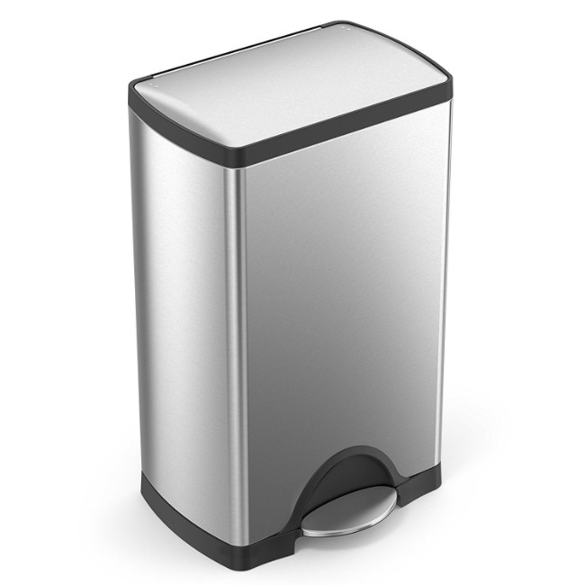 Кошче за боклук с педал, 38 L, неръждаема стомана - simplehuman