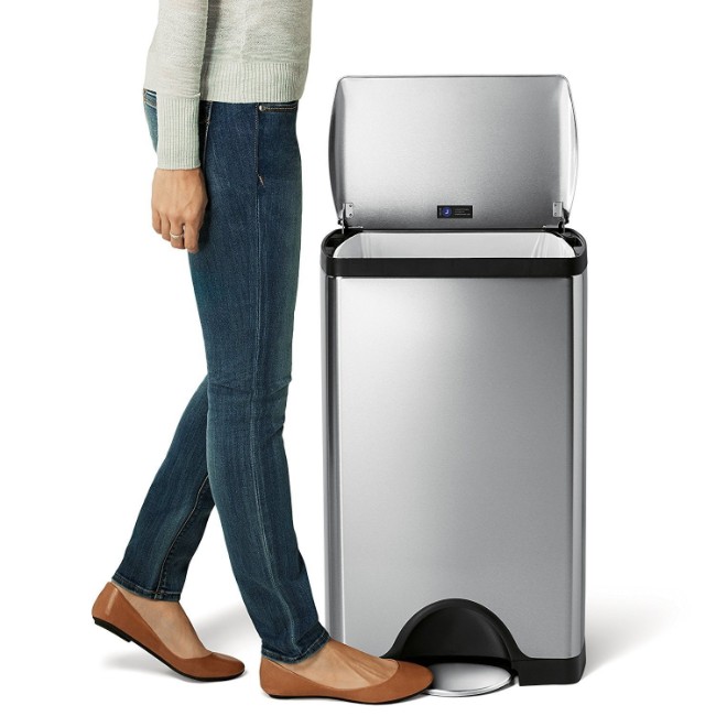 Кошче за боклук с педал, 38 L, неръждаема стомана - simplehuman