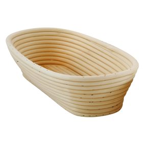 Овална кошничка за втасване на тесто, 28 х 15 см, ратан - Zokura