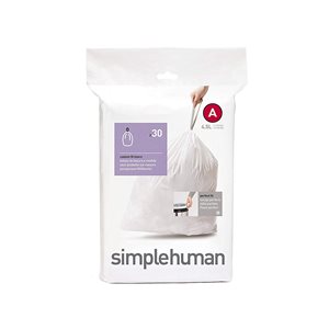 Торби за боклук, код А, 4,5 л / 30 бр., пластмасови - марка "simplehuman"