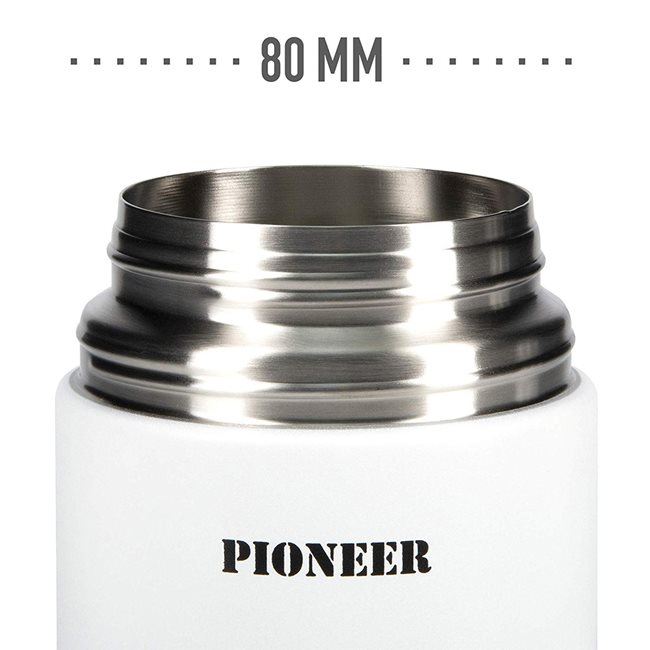 Топлоизолационен съд "Pioneer" за супа, 1 л, Бял - Grunwerg