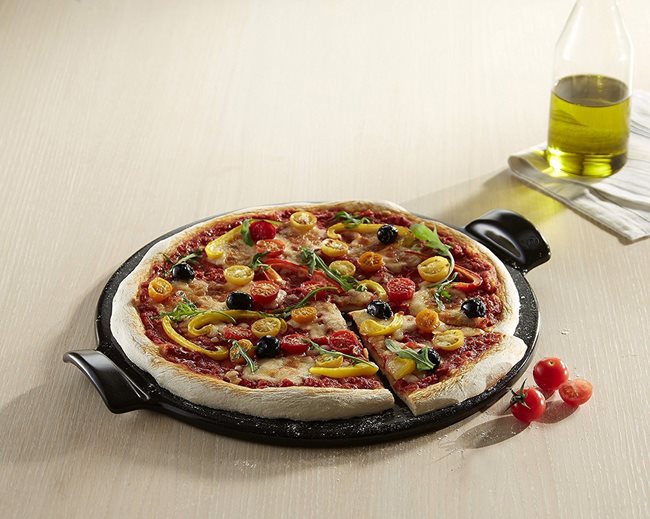 Тава за пица, керамичен, 36,5 см, <<Charcoal>> - Emile Henry
