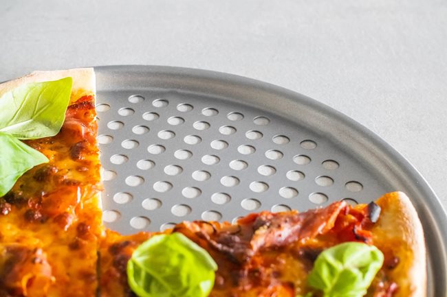Кръгла тава за пица, 33 см, стомана – произведена от Kitchen Craft