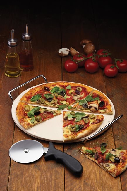 Комплект за приготвяне и сервиране на пица, 32 см, керамика - от Kitchen Craft