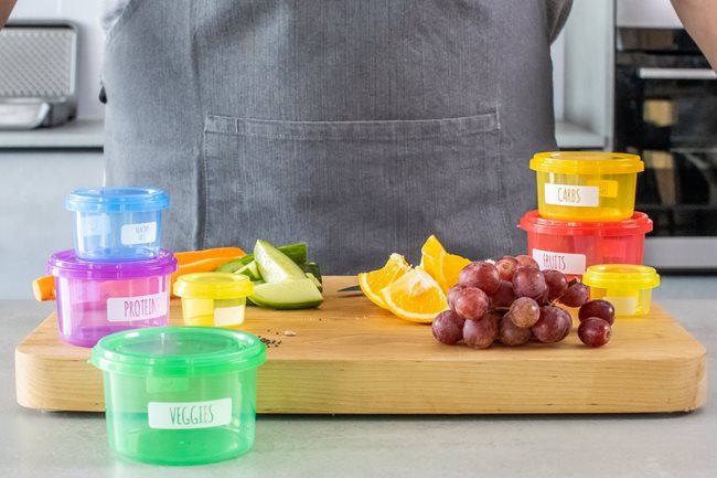 Комплект от 7 пластмасови контейнера за контрол на порциите - от Kitchen Craft