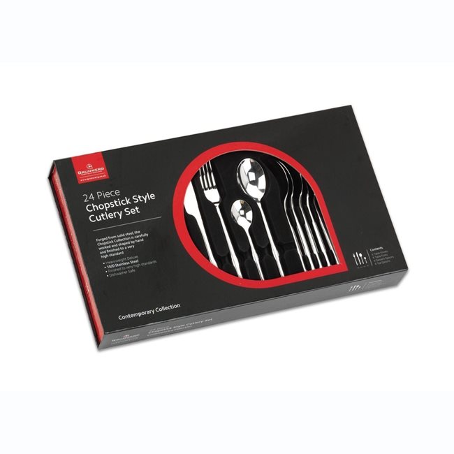 Комплект прибори за хранене "Chopstick" от 24 части - Grunwerg