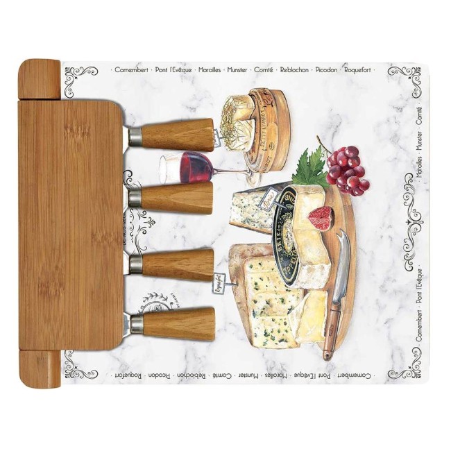 Комплект за сервиране на сирене "Les Fromages" от 6 части, 30 x 25 см - Nuova R2S