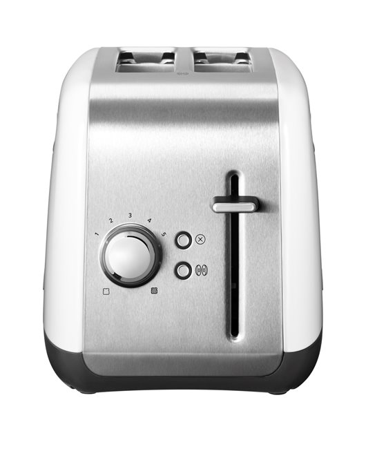 Тостер, предоставен с 2 слота и 5 нива на кафяво, 1100W, <<White>> - KitchenAid