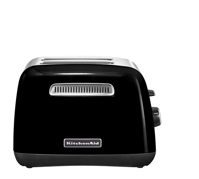 Тостер с 2 слота и 5 степени на препичане, 1100W, <<Onyx Black>> - KitchenAid