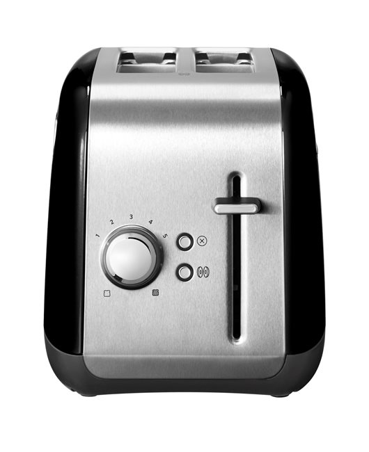 Тостер с 2 слота и 5 степени на препичане, 1100W, <<Onyx Black>> - KitchenAid