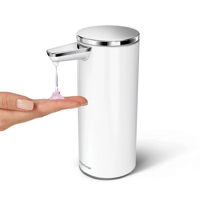 Дозатор със сензор, за течен сапун, 266 мл, бяла неръждаема стомана - марка "simplehuman"