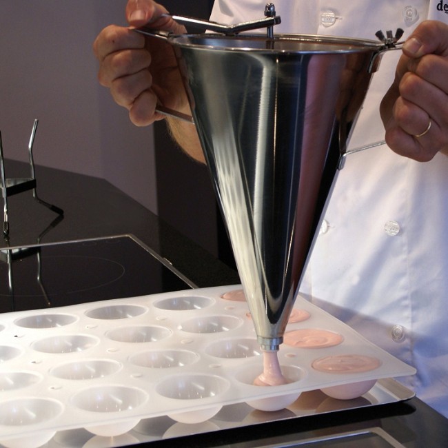 KWIK MAX бутална фуния за дозиране на тесто, със стойка, 3,3 л - марка "de Buyer"