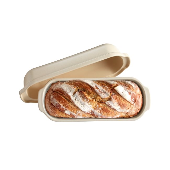 Тава за печене на хляб Batard, керамична, 39 х 16,5 см/4,5 л, <<Linen>> - Emile Henry