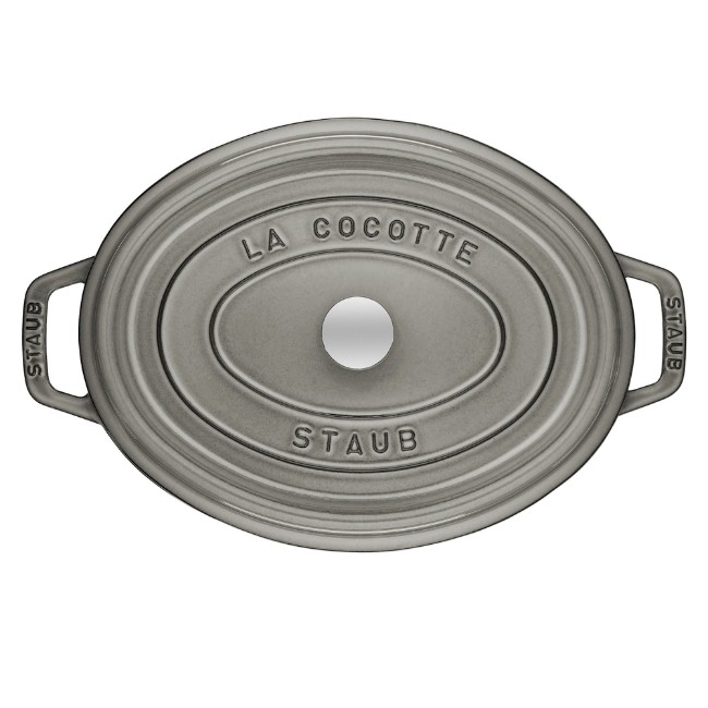 Овална тенджера Cocotte от чугун 31 см/5,5 л, <<Графитно сиво>> - Staub