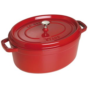 Овална тенджера за готвене Cocotte, изработена от чугун 37 см/8 л, <<Cherry>> - Стауб