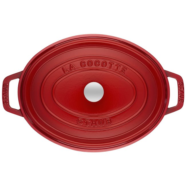 Овална тенджера за готвене Cocotte, изработена от чугун 37 см/8 л, Cherry - Staub