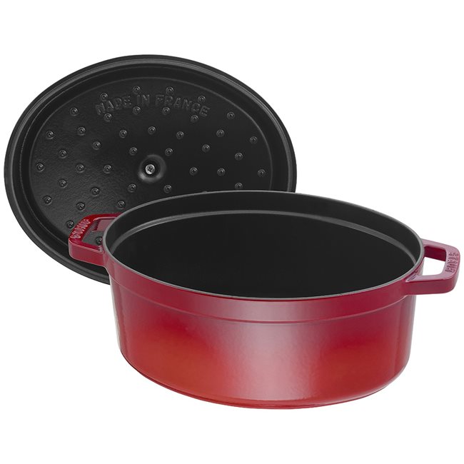 Овална тенджера за готвене Cocotte, изработена от чугун 37 см/8 л, Cherry - Staub