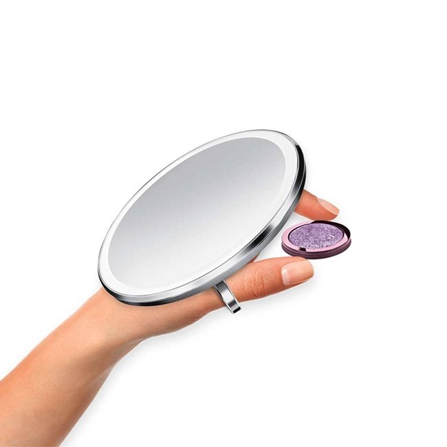 Джобно огледало за грим със сензор, 10,4 см, полирано - "simplehuman"