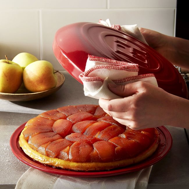 Комплект Tarte Tatin, керамика, 28 см, Burgundy - Emile Henry