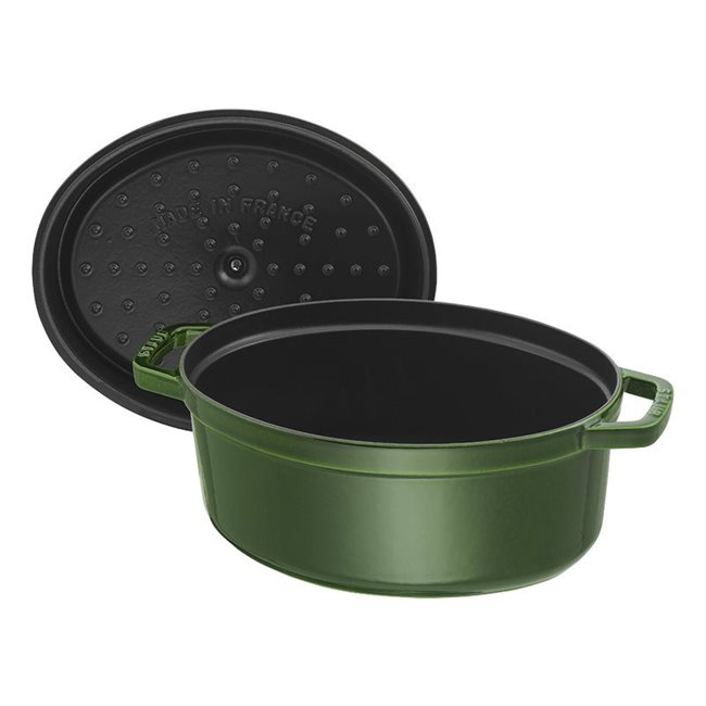 Овална тенджера за готвене Cocotte, изработена от чугун, 29 см/4,2 л, Basil - Staub