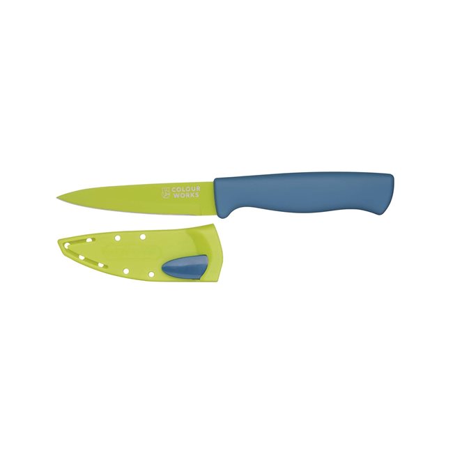 Нож за белене на плодове/зеленчуци, 9,5 см, зелен - от Kitchen Craft