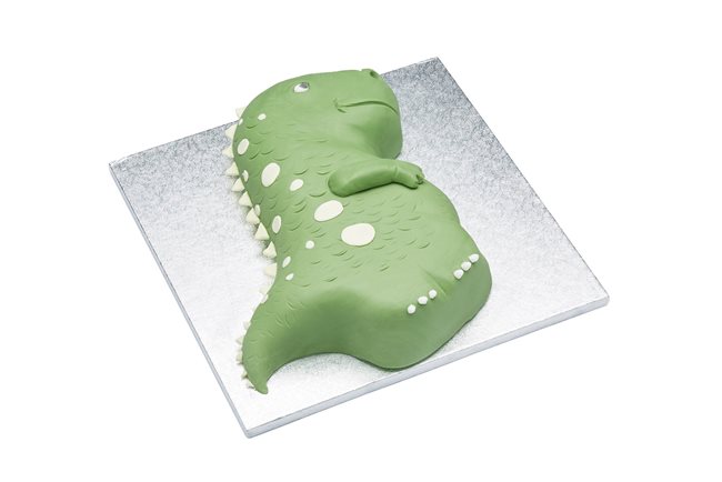 Форма за торта с вид на динозавър, 22 x 32 x 5 см, анодизиран алуминий - произведена от Kitchen Craft