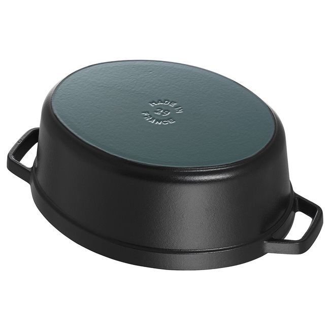 Овална тенджера за готвене Cocotte, изработена от чугун 37 см/8 л, Black - Staub