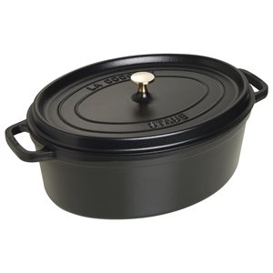 Овална кокоте ястие 41 см/12 л, <<Black>> - Стауб 