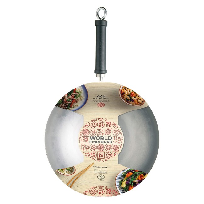 Тиган уок, въглеродна стомана, 30 см – Kitchen Craft