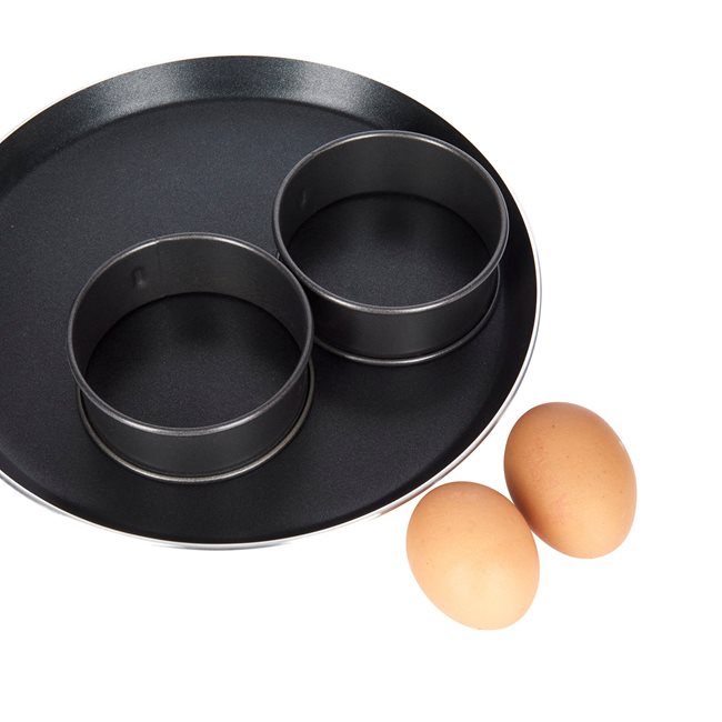 Комплект 2 ринга за варене на яйца, 9 см, стомана - от Kitchen Craft