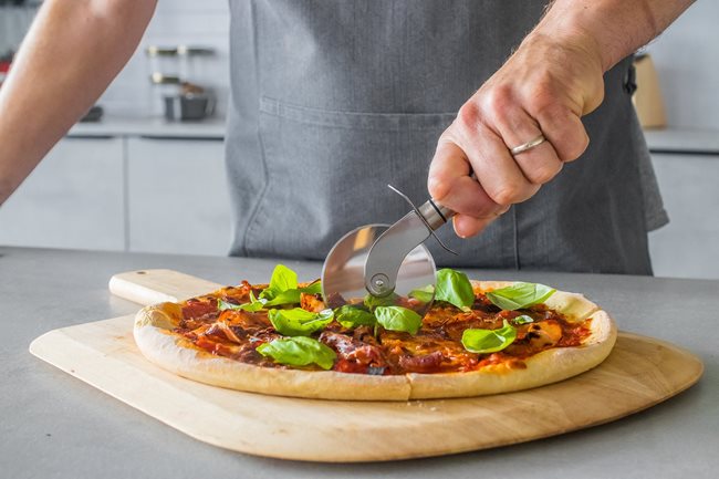 Прибор за нарязване на пица, 9,5 см, неръждаема стомана - от Kitchen Craft