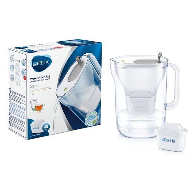 Филтрираща кана BRITA "Style" 2.4 L Maxtra+ (grey)