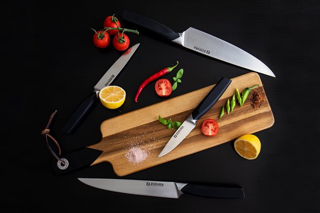 Комплект ножове, 6 части Zokura, въртяща поставка