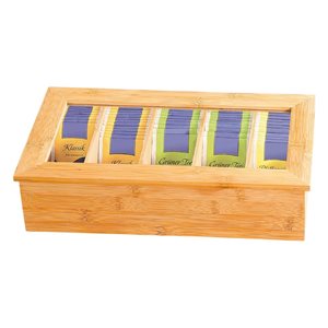 Кутия за пакетчета за чай, 36 х 20 см, бамбук - Kesper