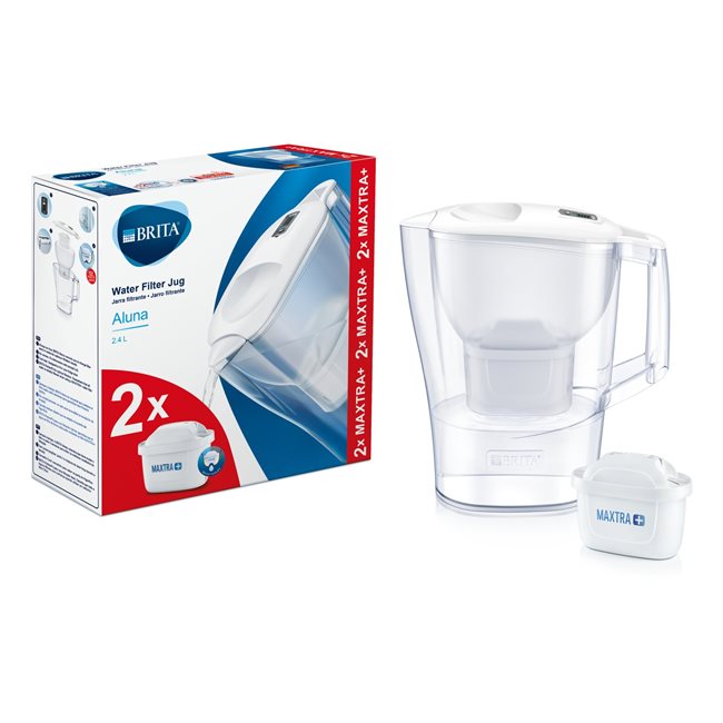 BRITA Aluna 2.4 L филтърна чаша + 2 филтъра Maxtra+