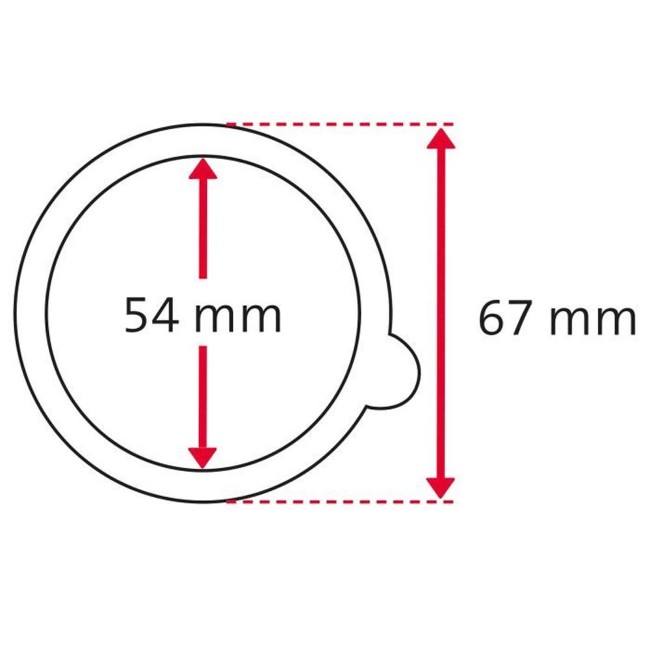 Комплект от 6 уплътнения за буркан, 67 мм - Westmark