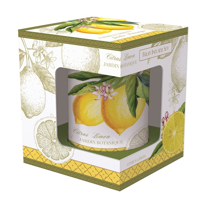 300 мл порцеланова чаша с инфузор, "Jardin Botanique - Lemon" - Nuova R2S
