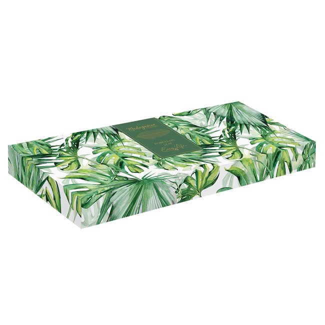 Порцелан поднос "Tropical Leaves Green", 47 х 19 см - Nuova R2S