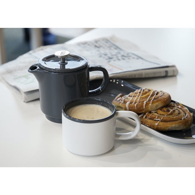 Комплект кафемашина и чаша за кафе "Барселона", изработени от здрава керамика - La Cafetiere