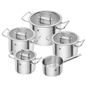Комплект съдове за готвене, 9 части, неръждаема стомана, <<ZWILLING Pro>> - Zwilling